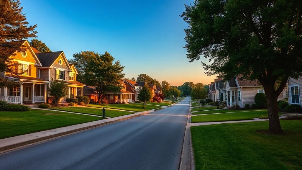 Beautiful neighborhood in the San Antonio, Texas Hill Country area